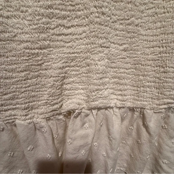 Old Navy Cream Textured boho Blouse - Picture 6 of 7